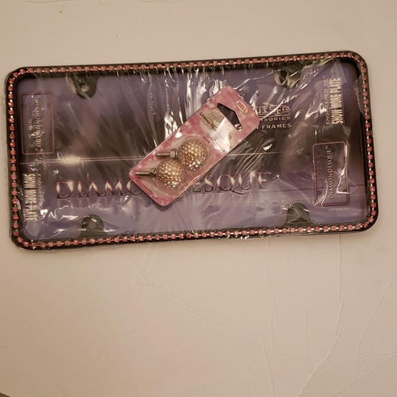 License plate Frame and Fasteners - Picture 1 of 2